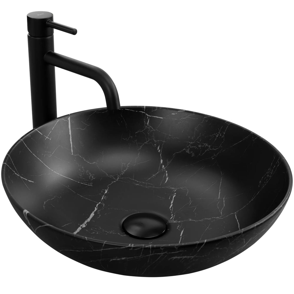 Pultos Mosdókagyló REA FIBO Black Matt 1