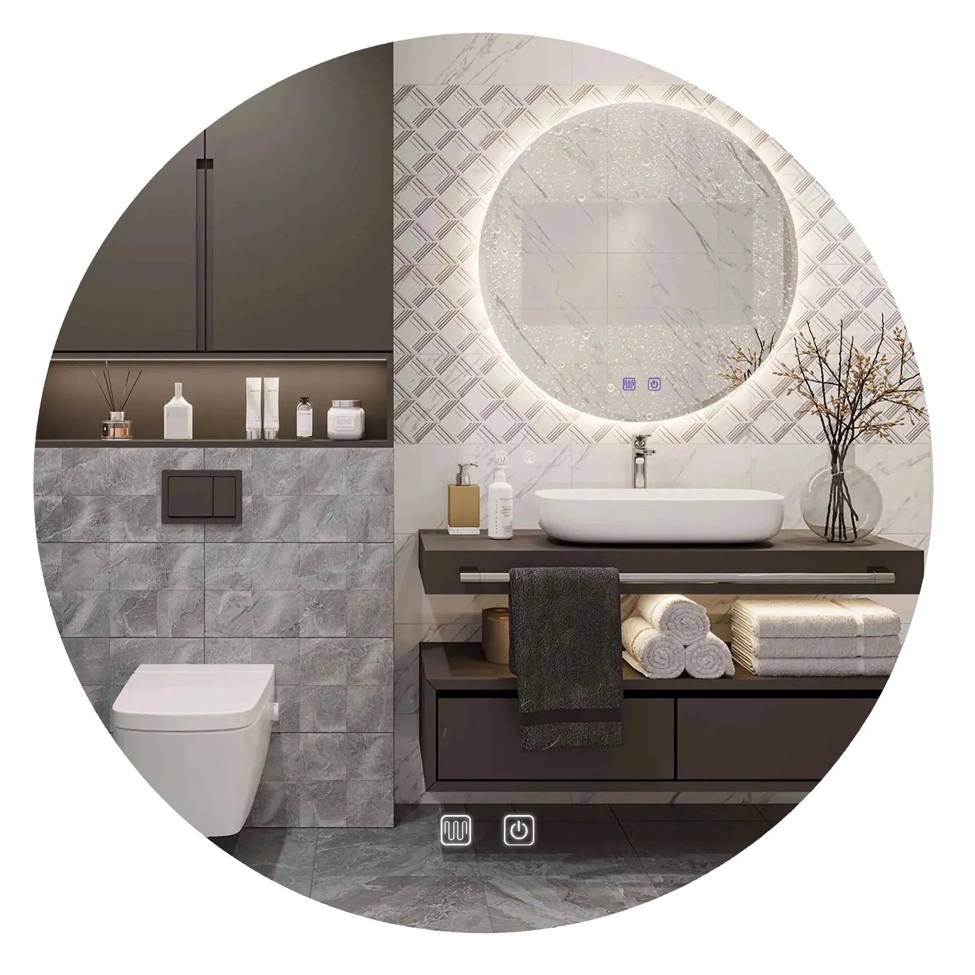 LED Tükör 90cm HZJ090 1