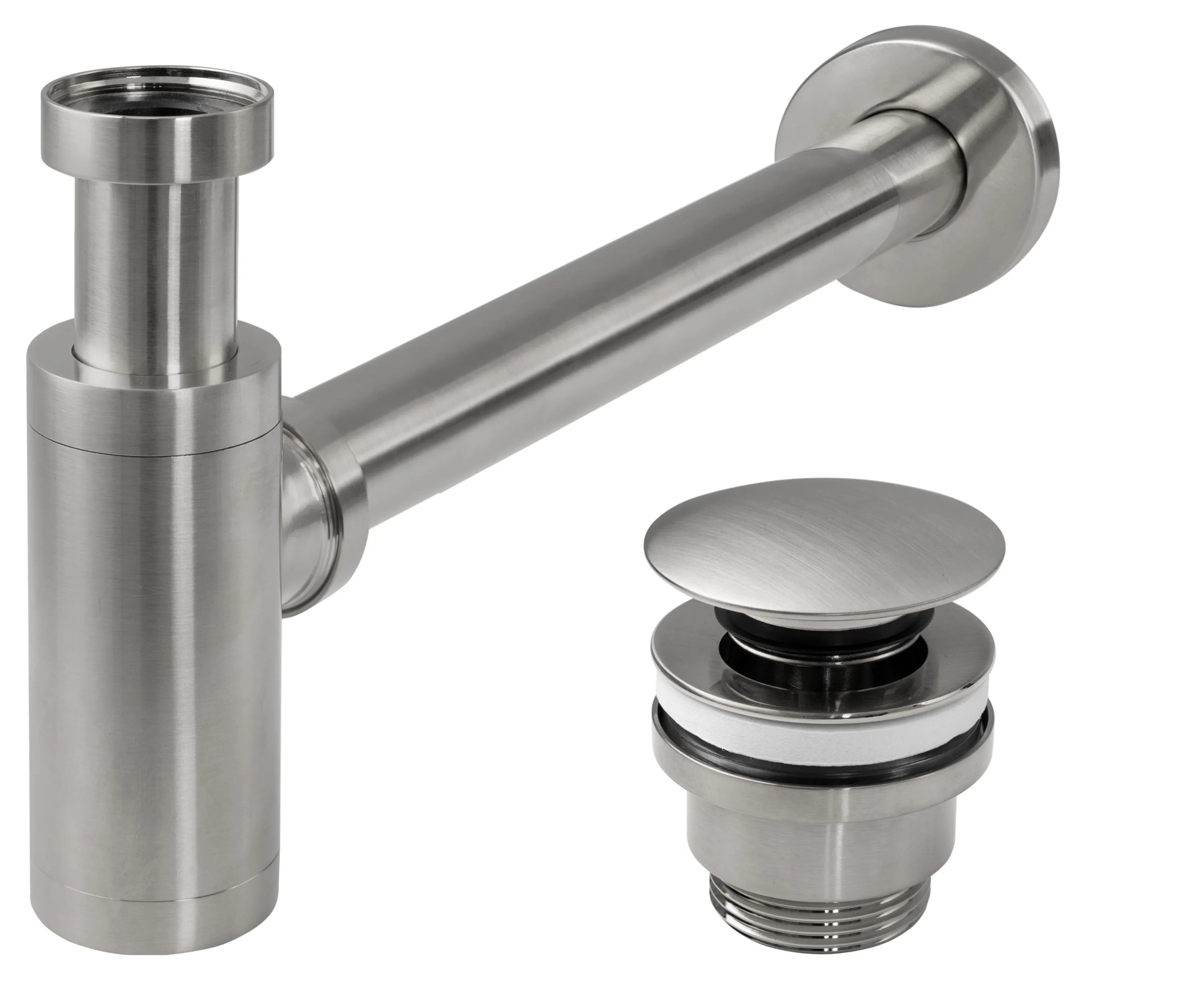 Szifon Click-clack BRUSH NICKLE INOX 1