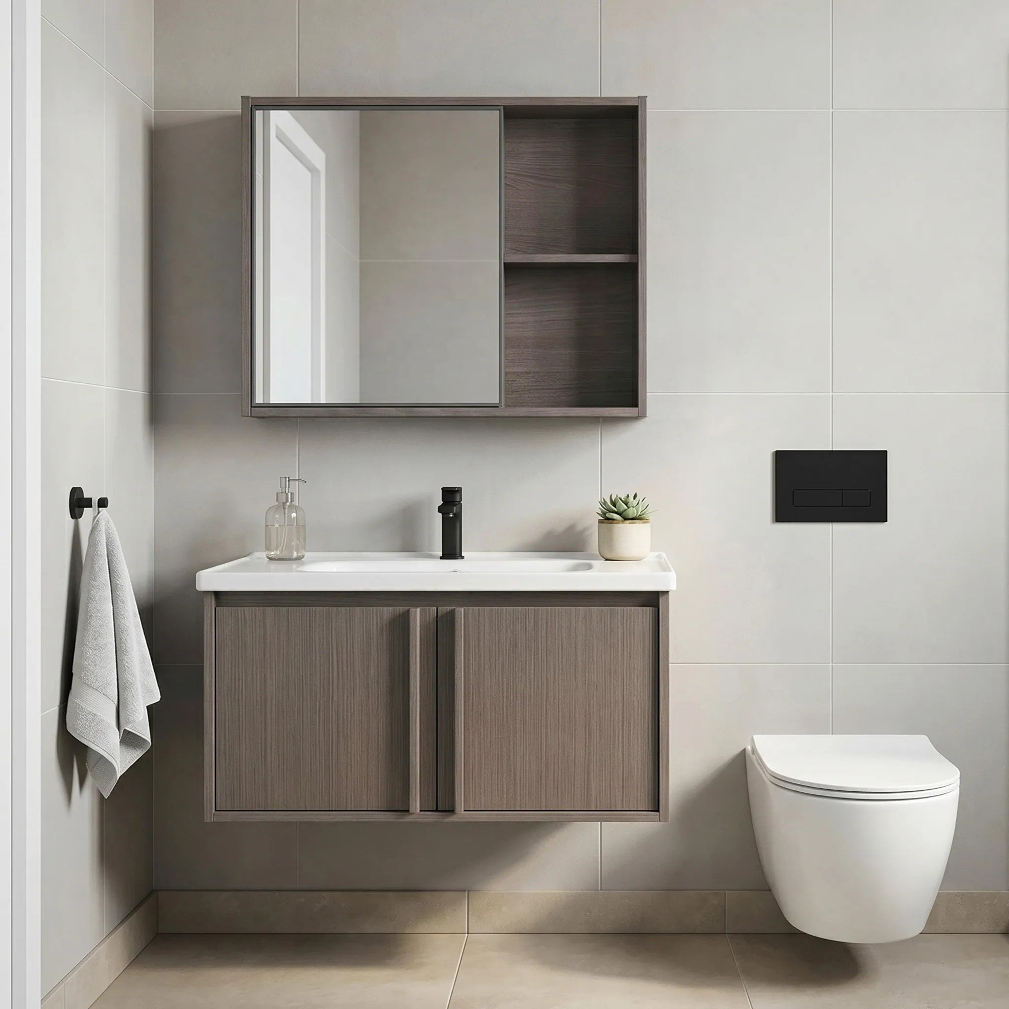 Fürdőszobabútor Szett Mosdóval Gama T25023 KJM 80CM 1