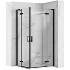Zuhanykabin REA Hugo Double Black 80x80 1