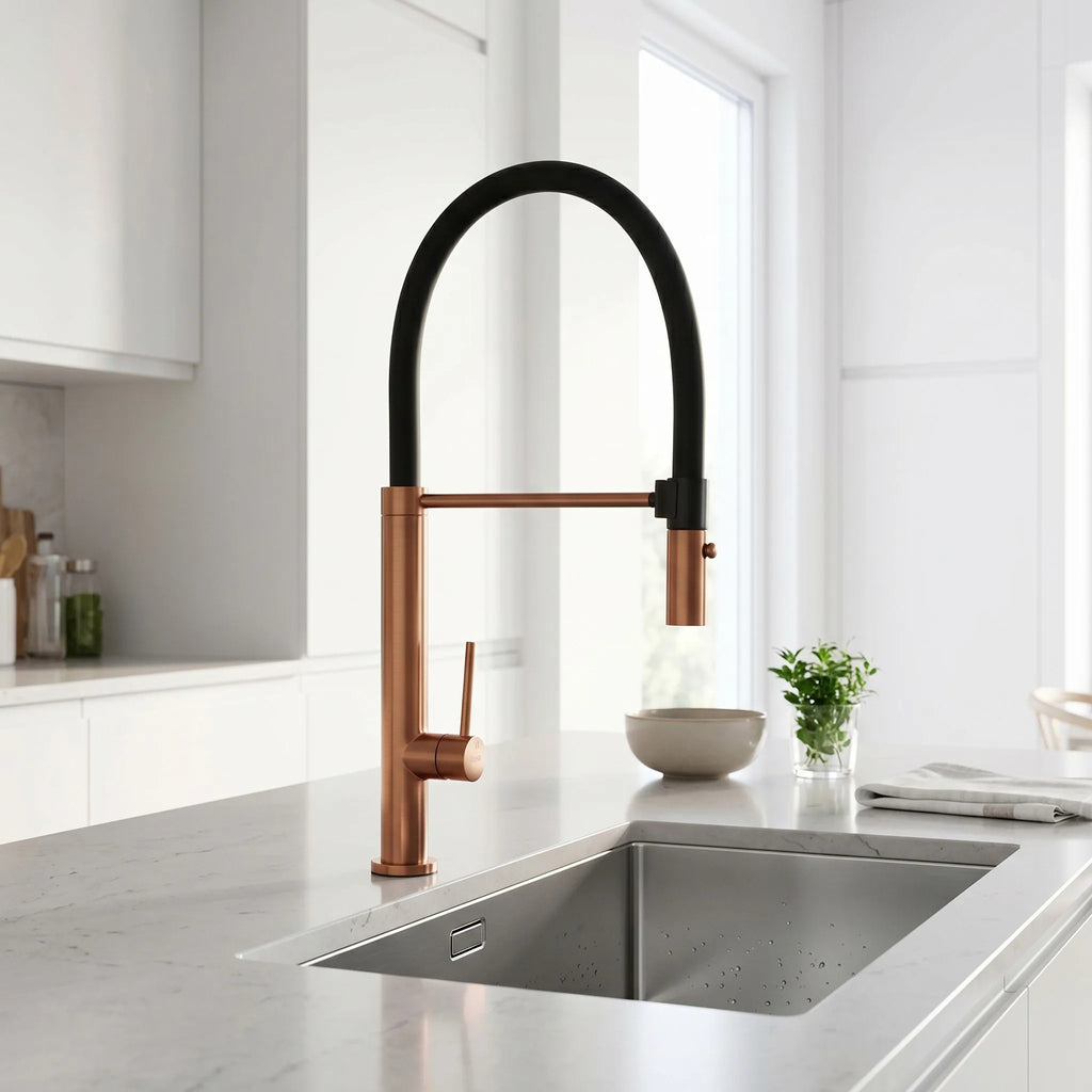 Konyhai Csaptelep Rea Viera Copper Brush 1