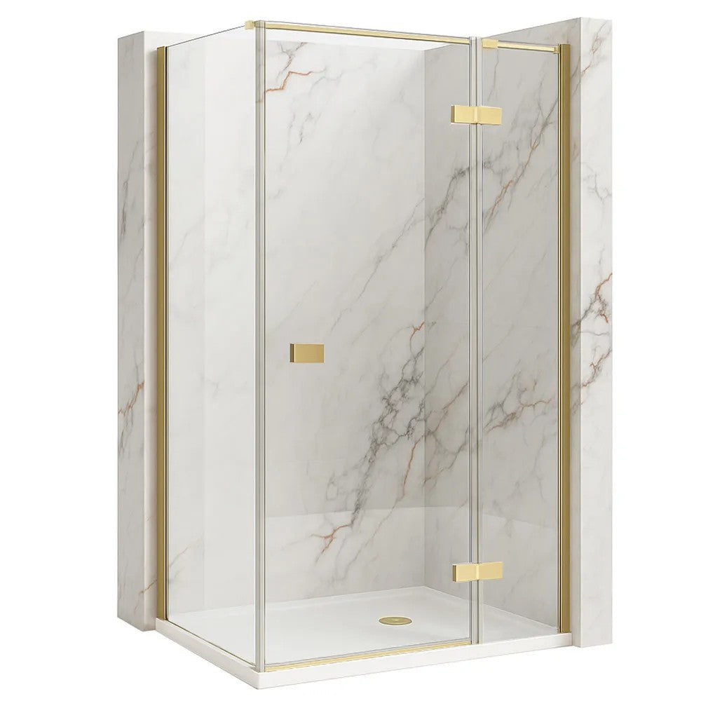 Zuhanykabin Rea Atlas 80x80 Brush Gold Jobb 1