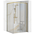Zuhanykabin SOLAR GOLD Brush 90x90 Fehér Savoy Zuhanytálcával 1