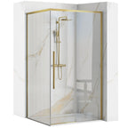Zuhanykabin SOLAR GOLD Brush 90x90 Fehér Savoy Zuhanytálcával 1