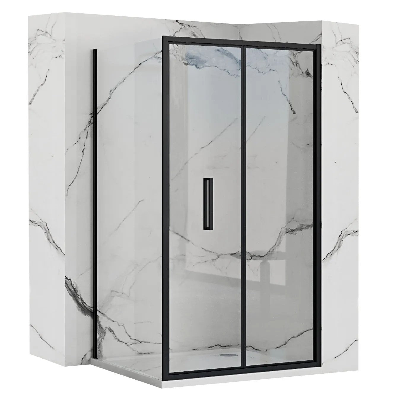 Sarok Zuhanykabin Rapid Fold Ajtó:90 X Fal:100 1