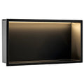 Süllyesztett Fürdőszobai Polc LED 30x60 Black 1