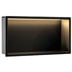 Süllyesztett Fürdőszobai Polc LED 30x60 Black 1