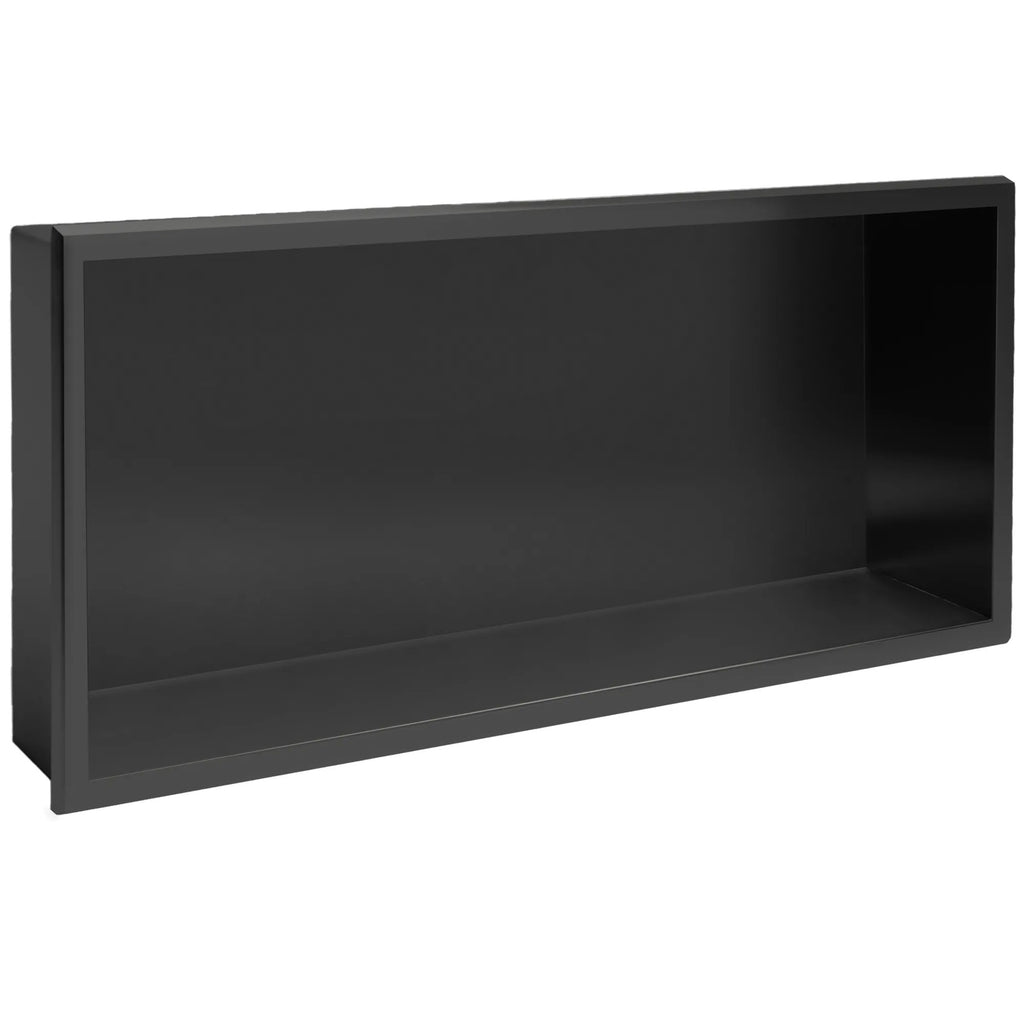 Süllyesztett Fürdőszobai Polc 30x60 Matt Fekete 1