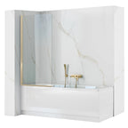 Fürdőkádparaván Rea Elegant Fix Arany 70 Cm 1