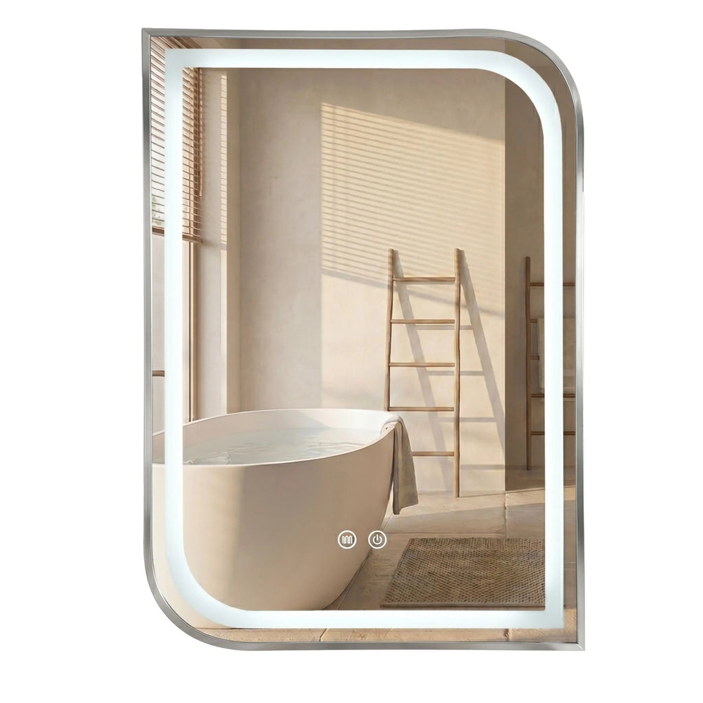 LED Tükör ZONE 80x60 BRUSH NICKEL 1