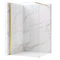 Zuhanyfal Rea Flexi Transparent / Brush Gold 80 1