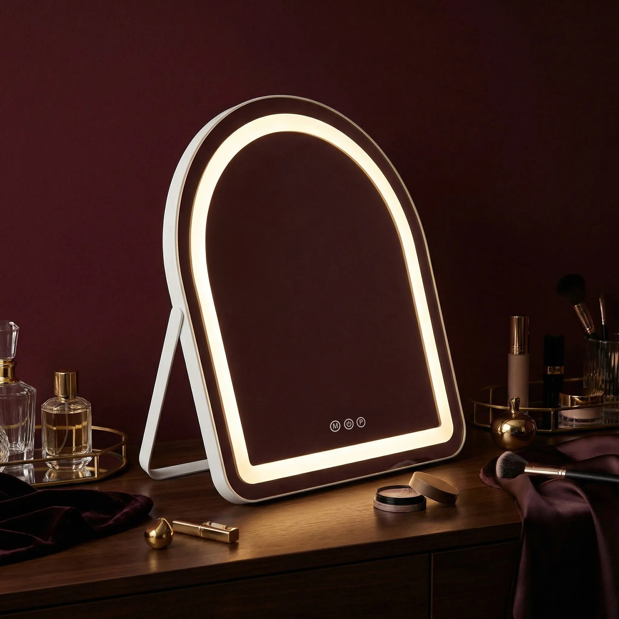 LED Tükör GLAM White 40x45cm 1