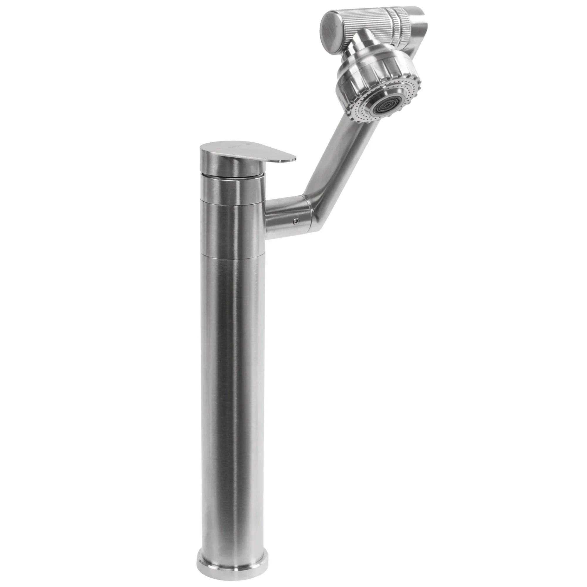 Fürdőszobai Csaptelep Rea PACO Nickel Brush INOX High 1