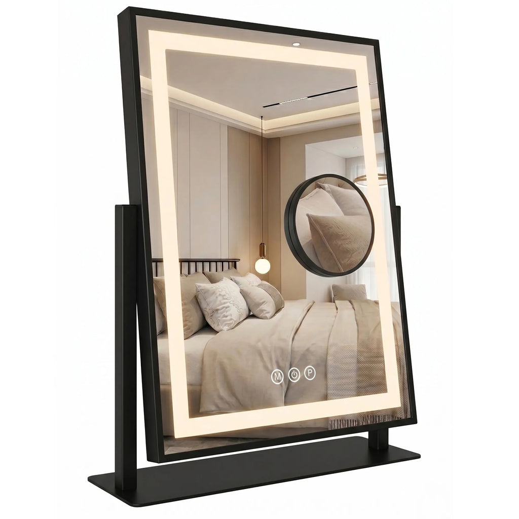 LED Tükör LUMI Black 30x40cm 1