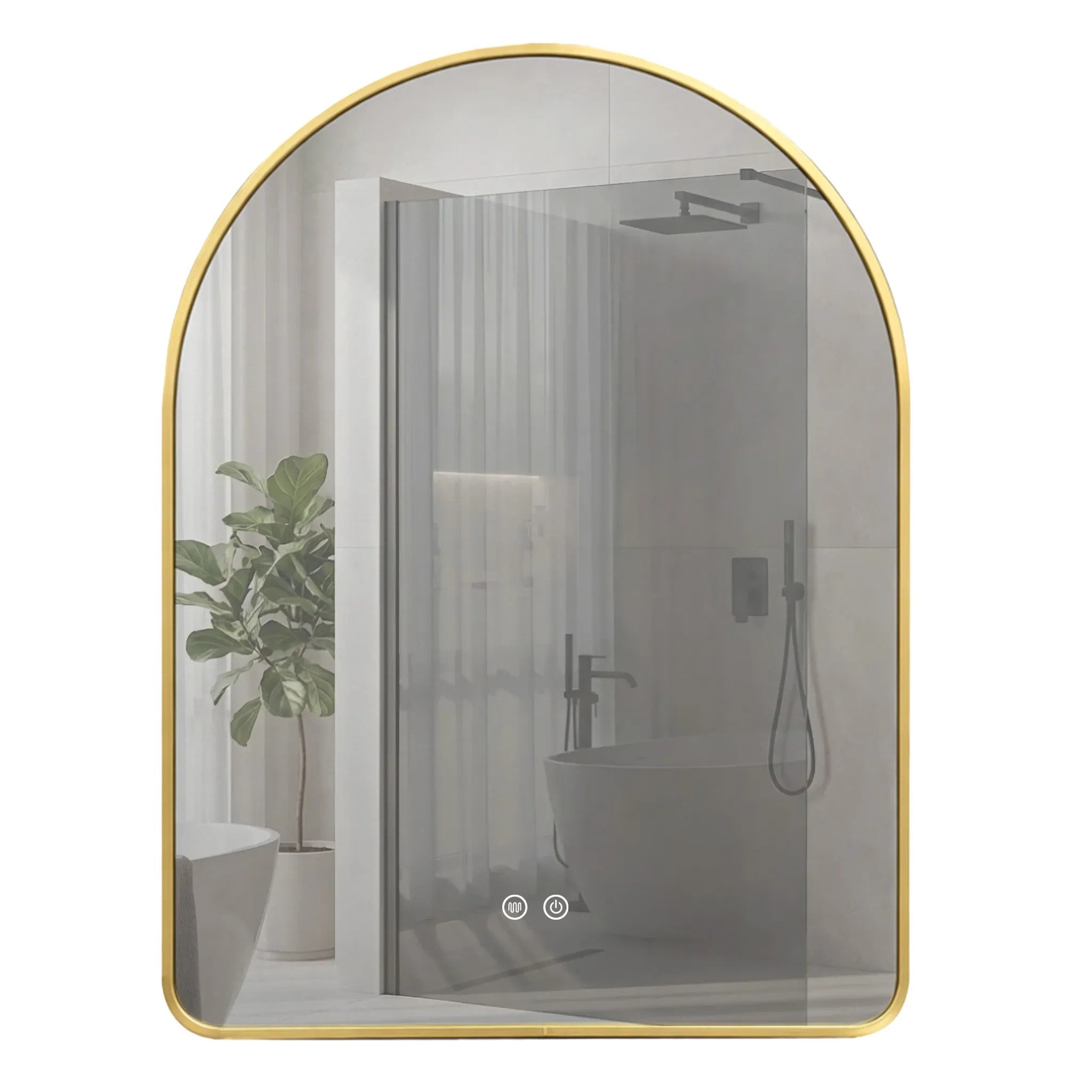 LED Tükör 80x60cm CAMLOT Brush Gold 1