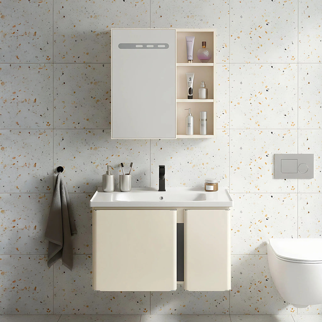 Fürdőszobabútor Szett Mosdóval Tula 60cm Beige 1