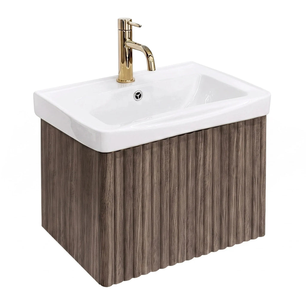 Fürdőszobai Szekrény Mosdóval Rea DB85-50-1 Dark 50cm 1