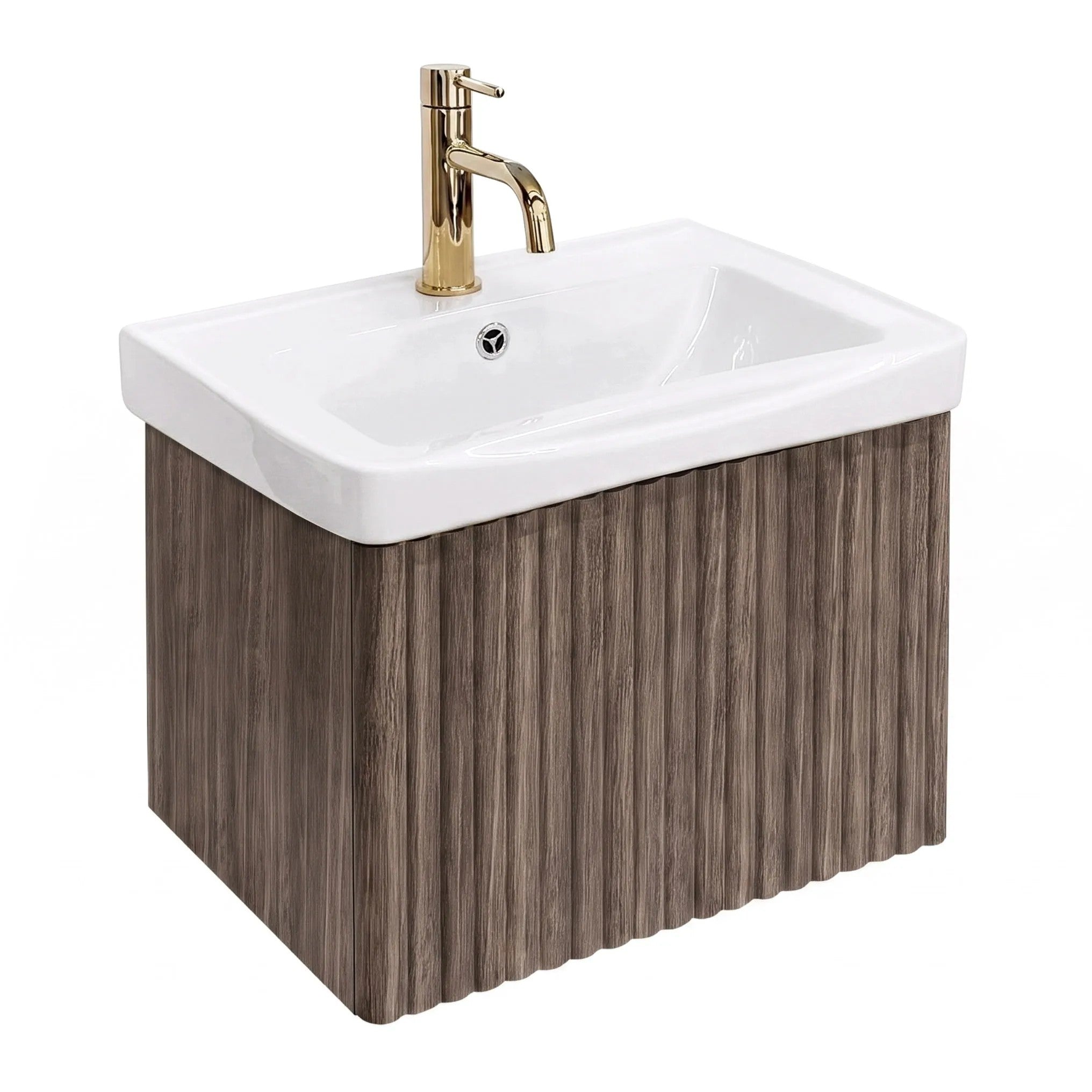 Fürdőszobai Szekrény Mosdóval Rea DB85-50-1 Dark 50cm 1
