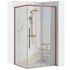 Zuhanykabin SOLAR Copper Brush 90x90 Fehér Savoy Zuhanytálcával 1