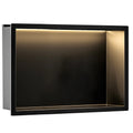 Süllyesztett Fürdőszobai Polc LED 30x45 Black 1
