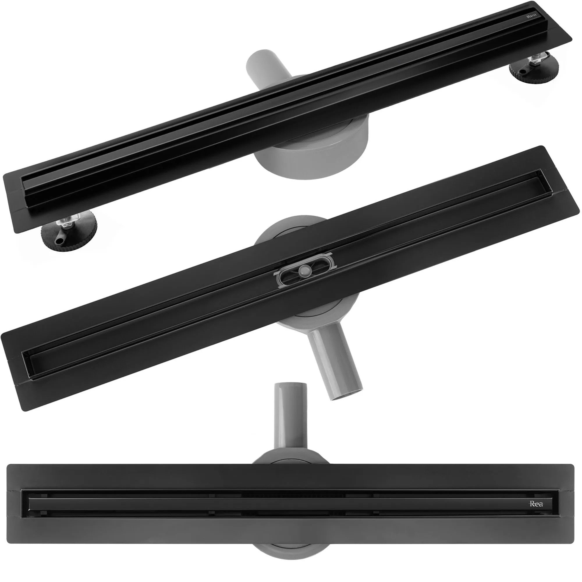 Lineáris Lefolyó Neox Slim Pro Black 50 1