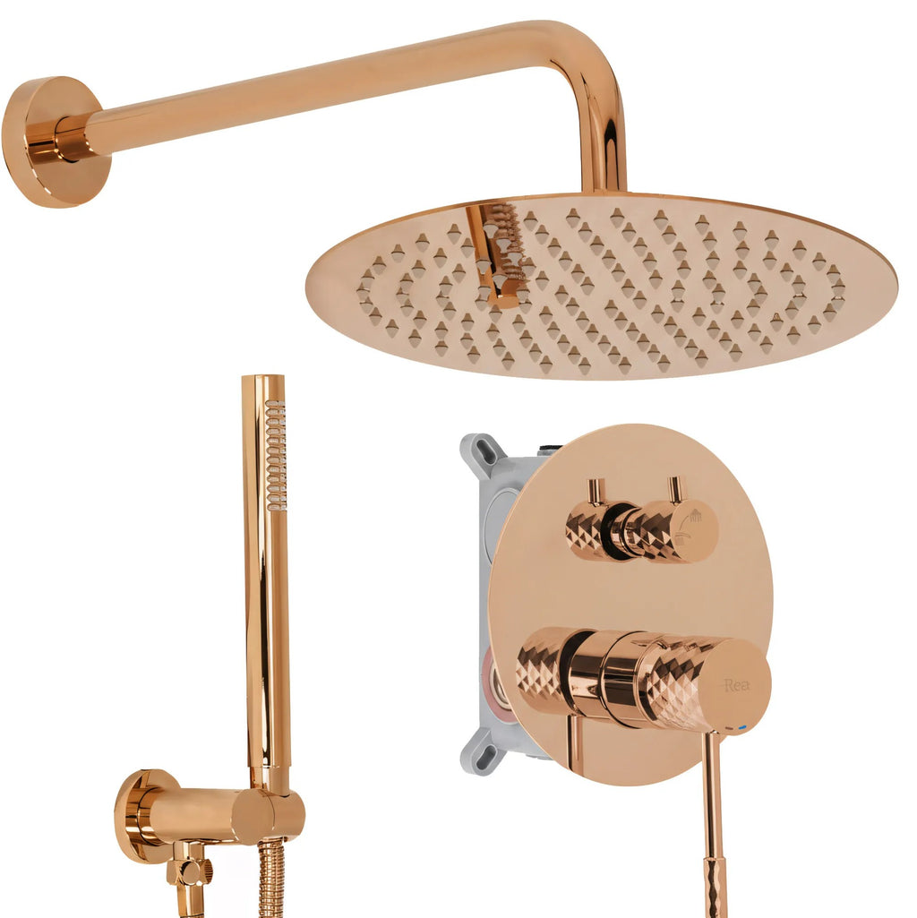 Zuhanyszett Rejtett Rea Lungo Diamond Copper + Box 1