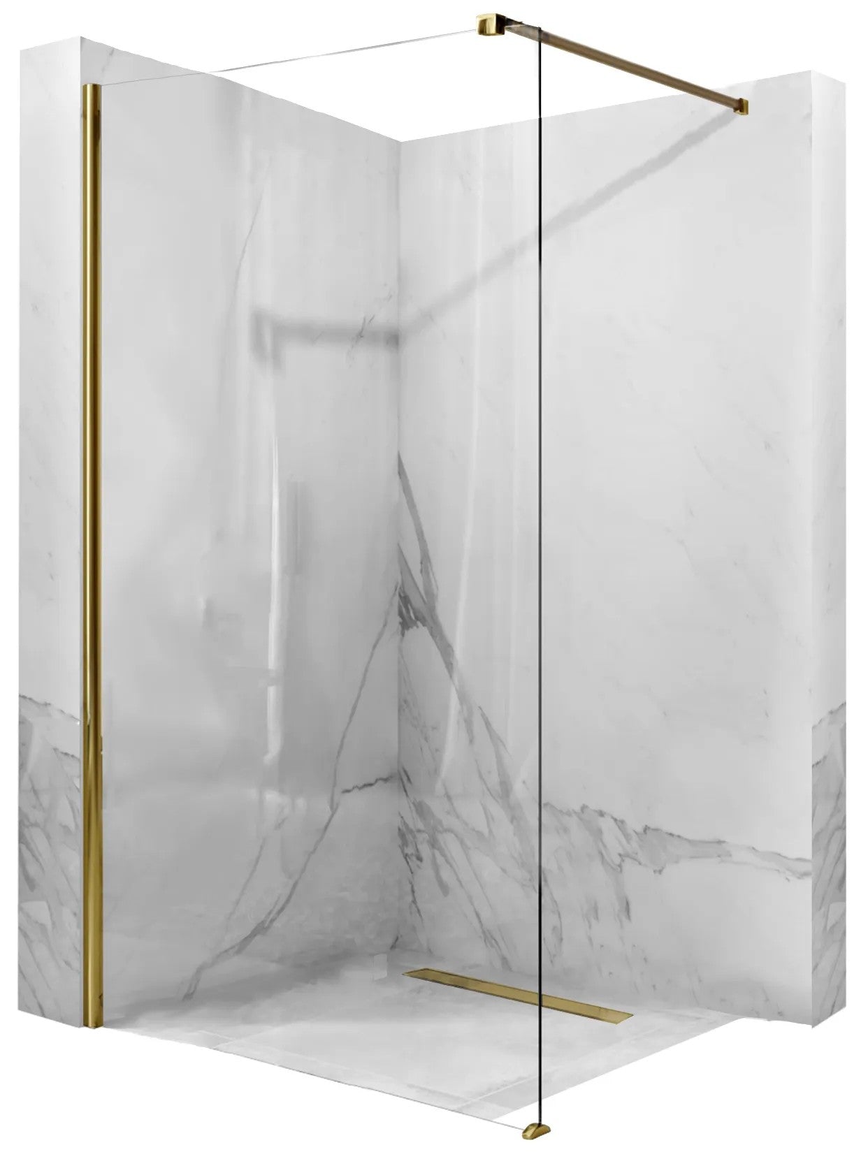 Zuhanyfal Rea Aero Gold 110 Walk In 1