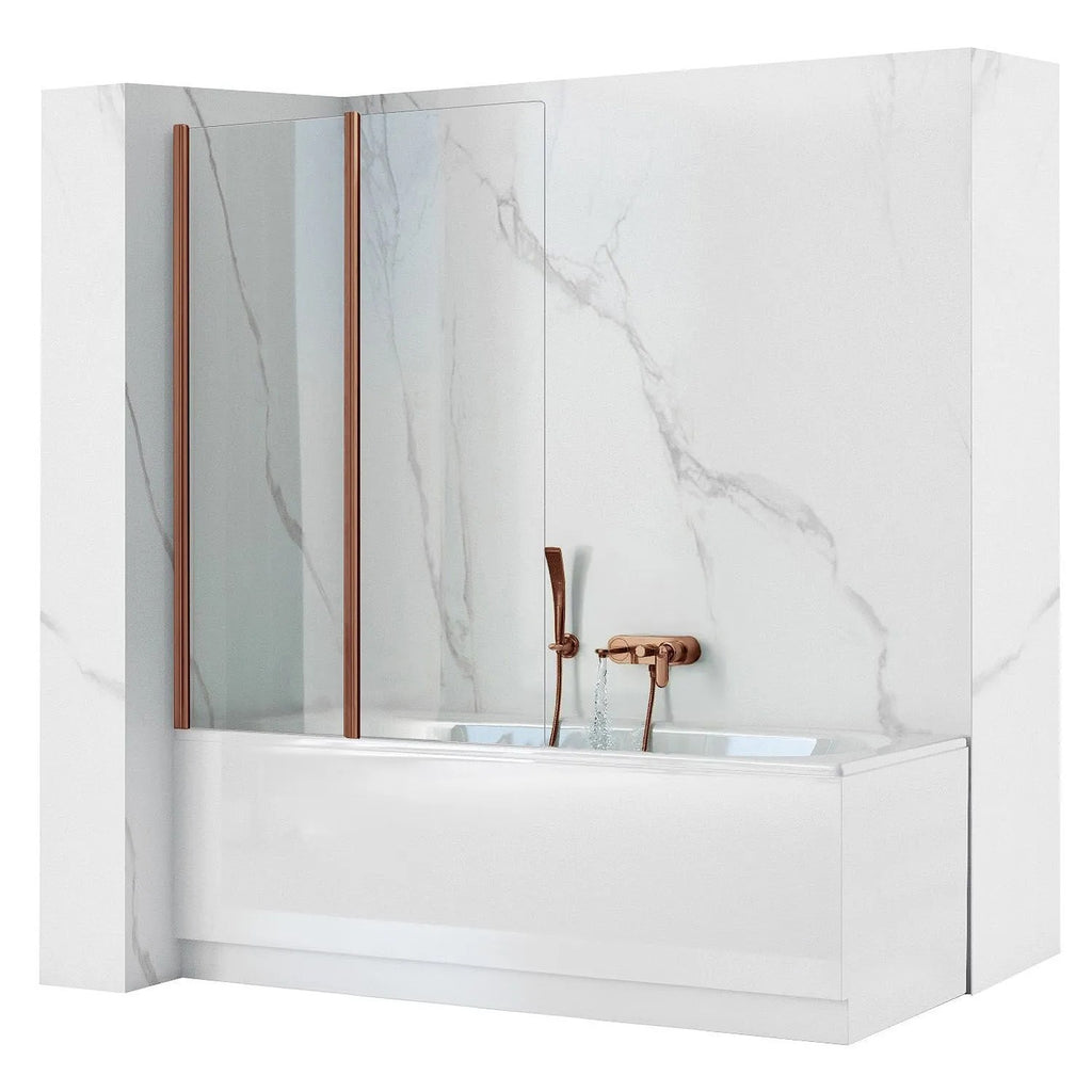 Fürdőkádparaván Rea Agat-2 100 Brush Copper 1
