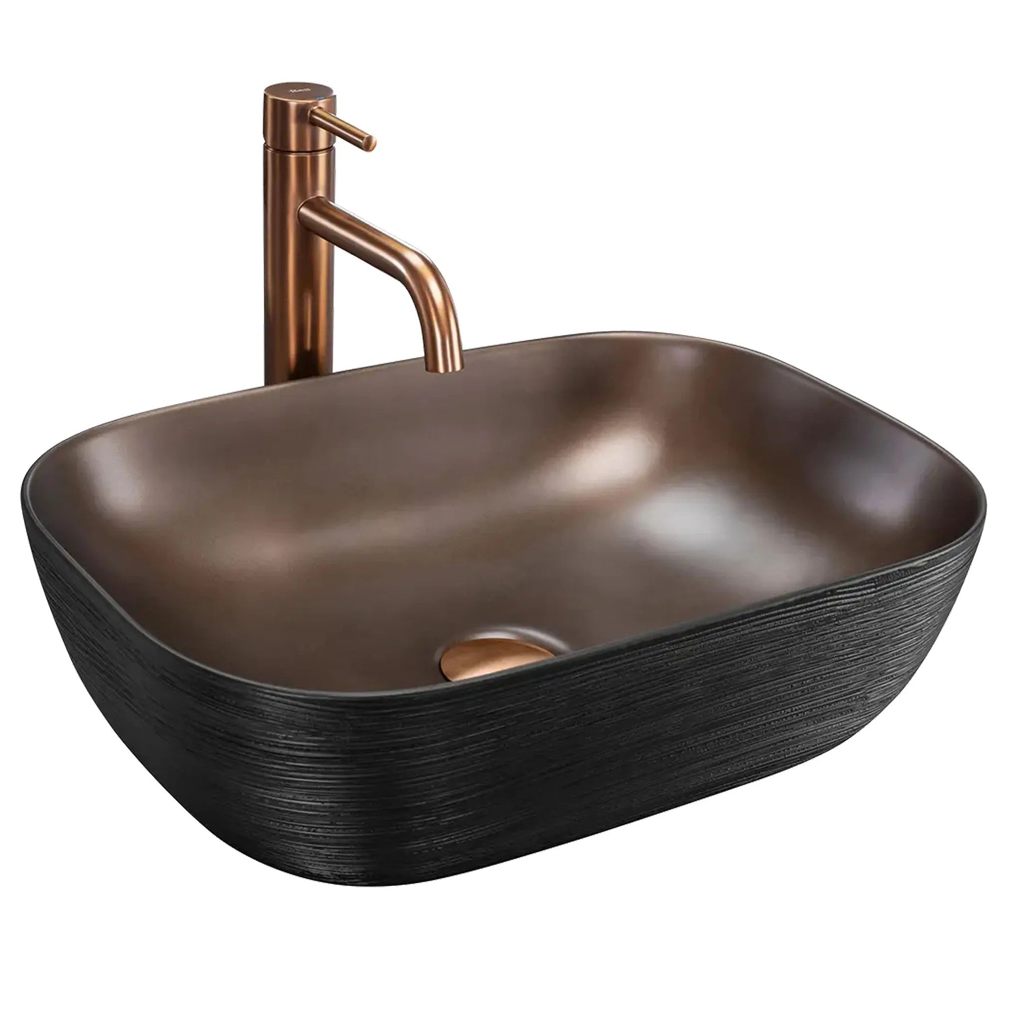 Pultos Mosdókagyló Rea Belinda COPPER BRUSH / Black 1
