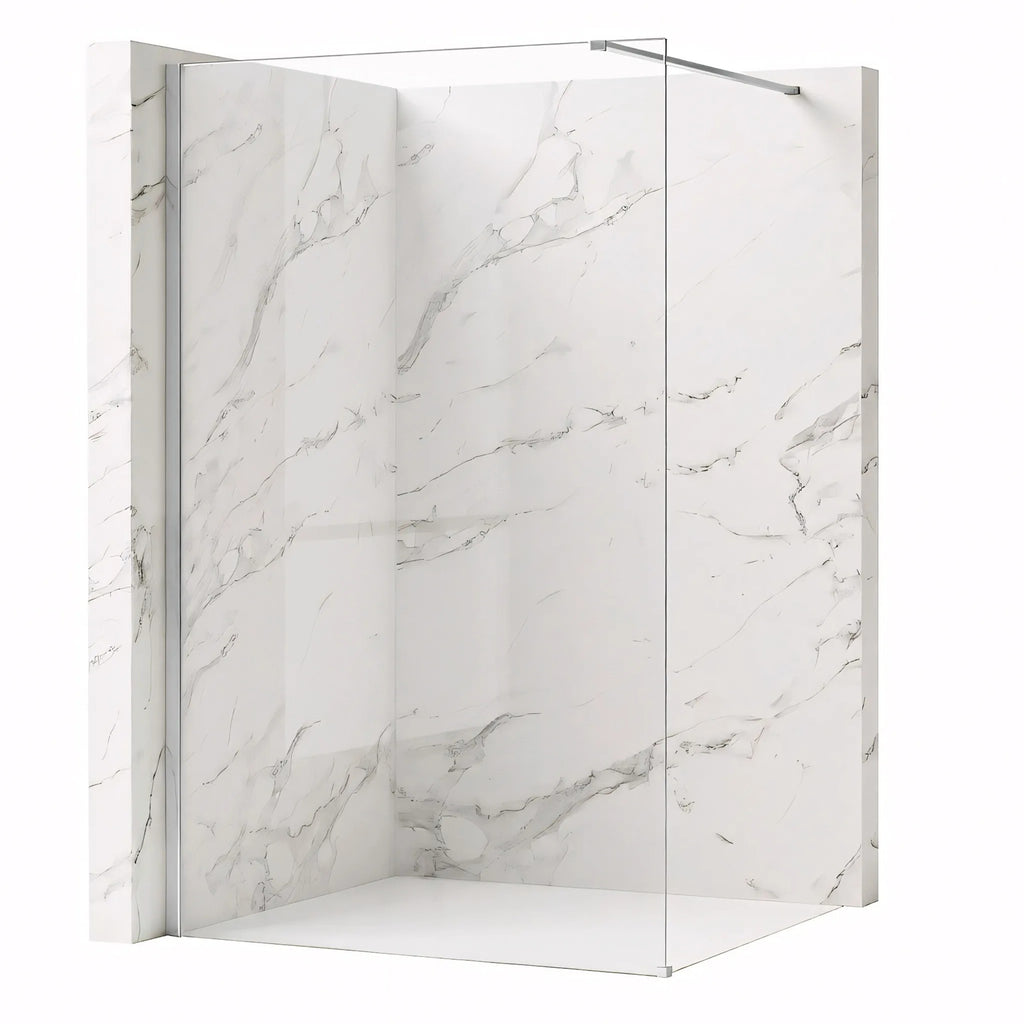 Zuhanyfal Rea Flexi Transparent / Chrome 140 1