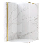 Zuhanyfal Rea Flexi Transparent / Brush Gold 110 1