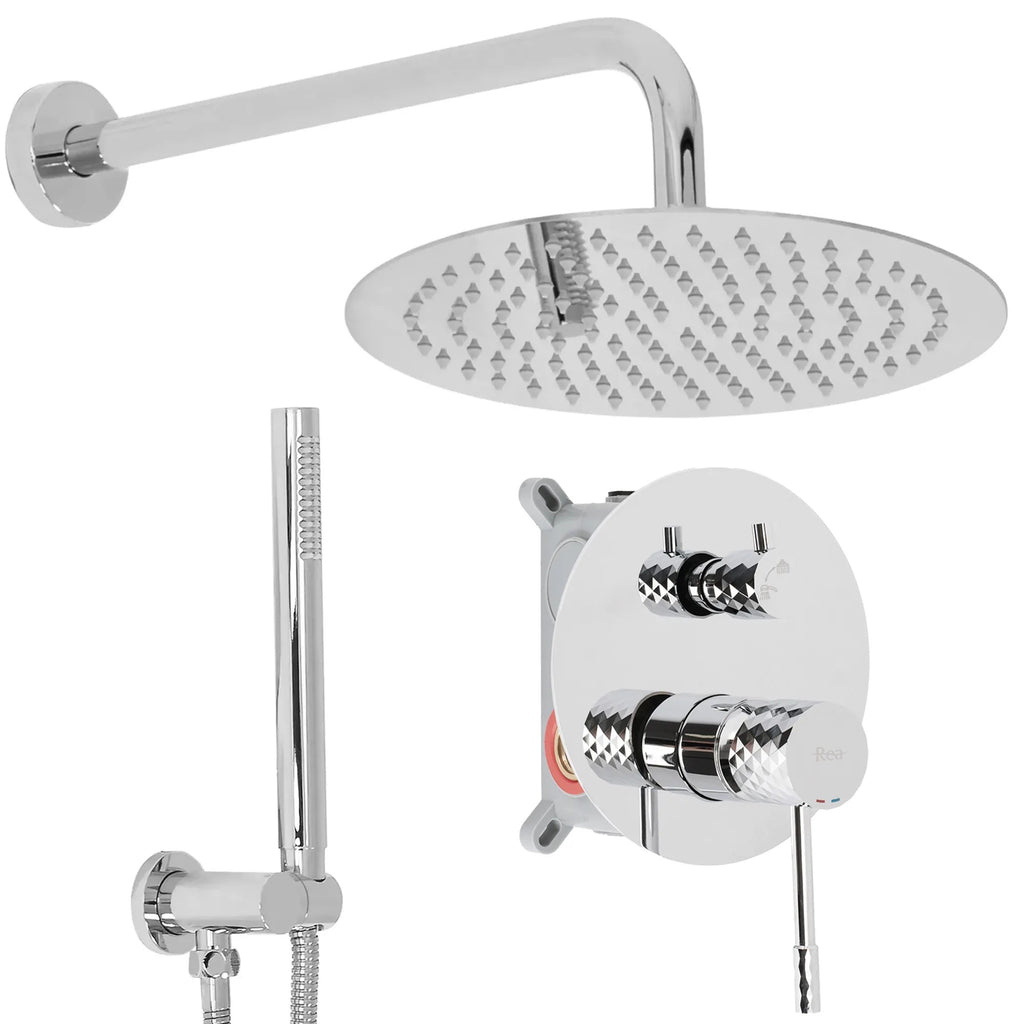 Zuhanyszett Rejtett Rea Lungo Diamond Chrome + Box 1