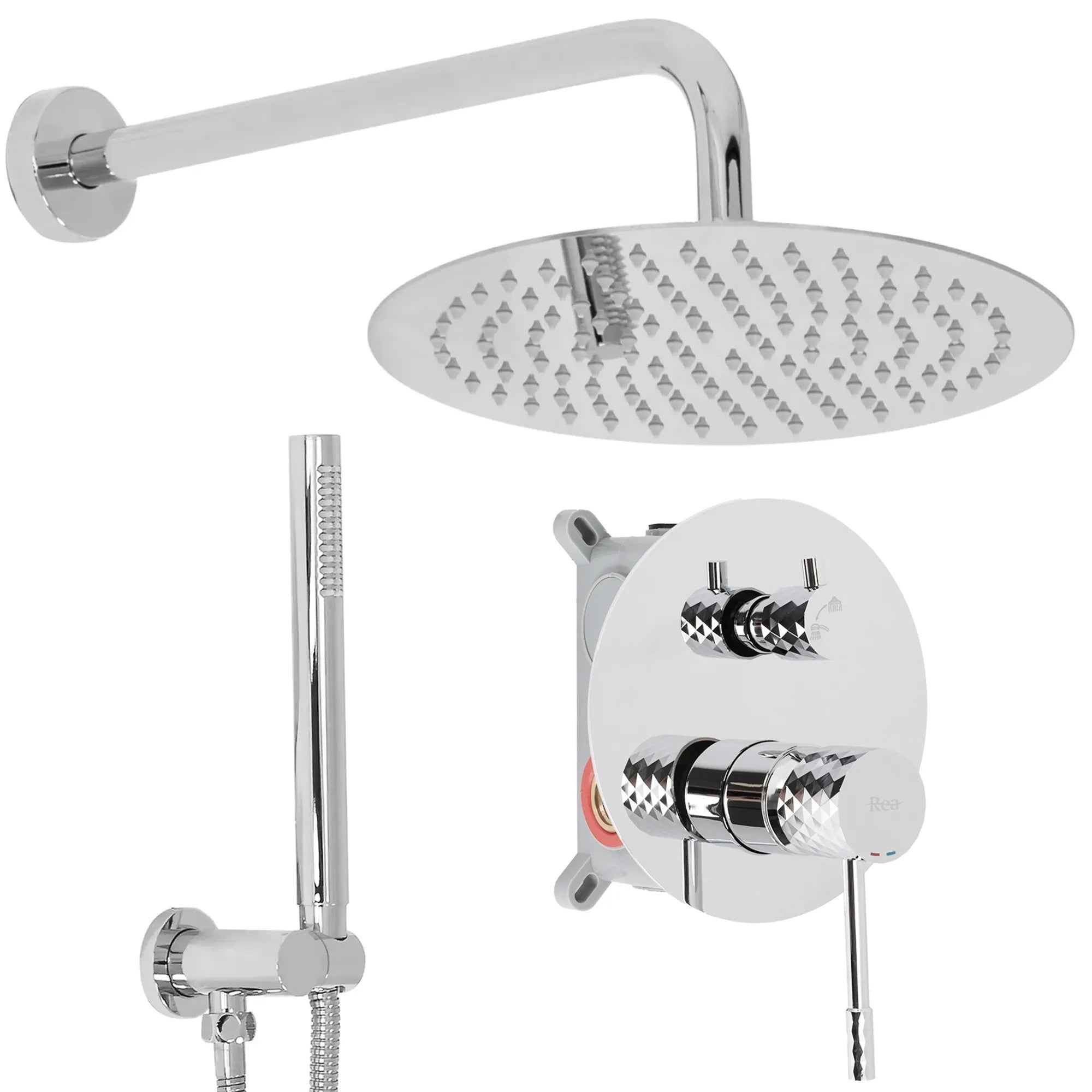 Zuhanyszett Rejtett Rea Lungo Diamond Chrome + Box 1