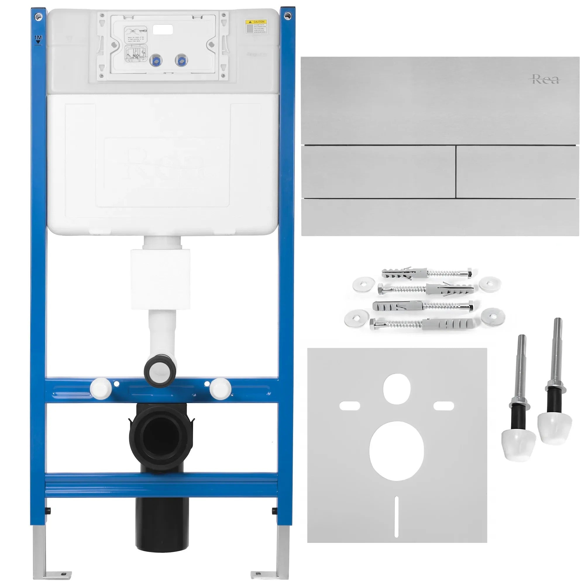 Falba Építhető Wc Tartály K011A-Q T Brush Steel 1