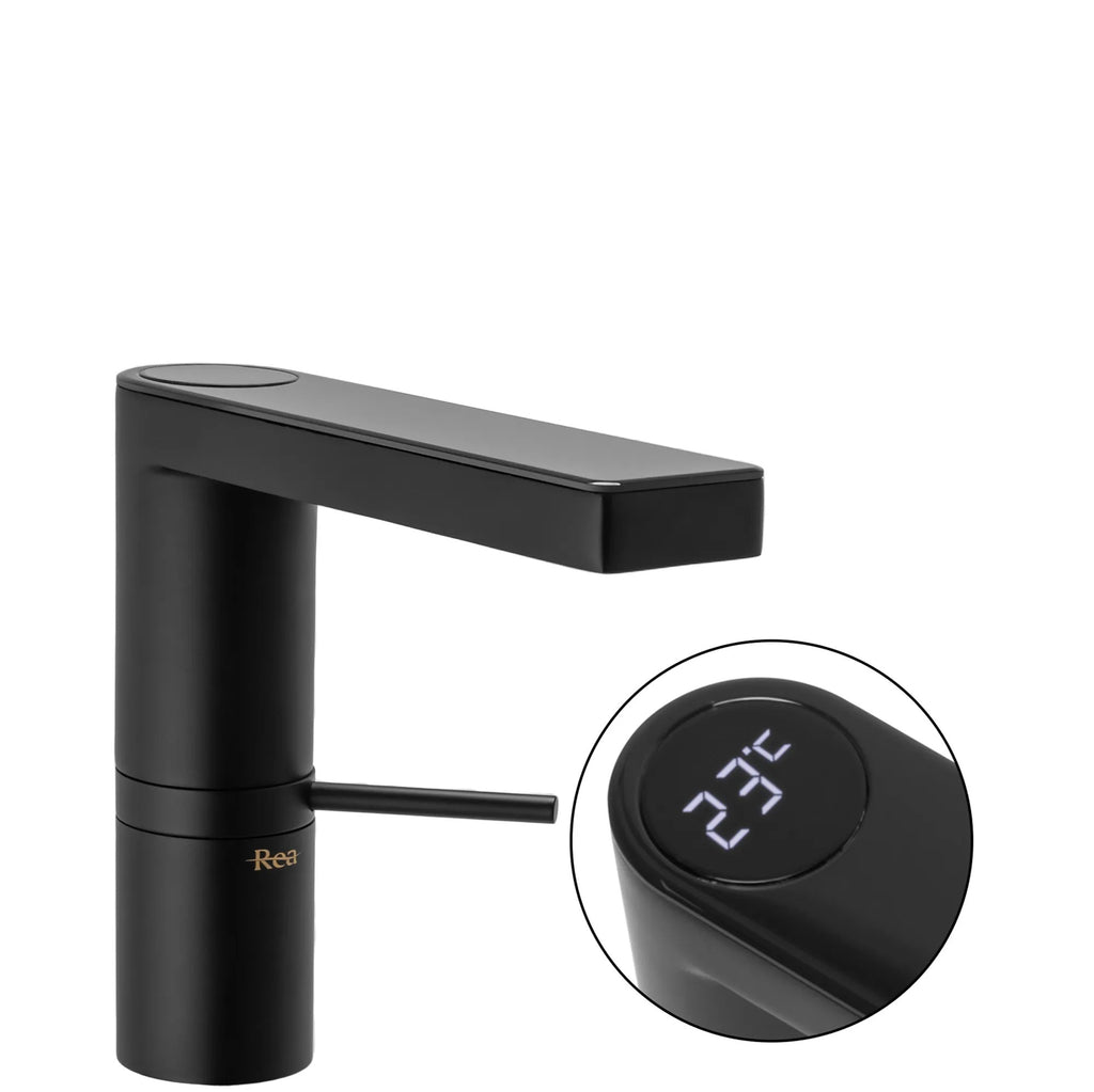 Fürdőszobai Csaptelep Rea Amar LCD Low Black 1