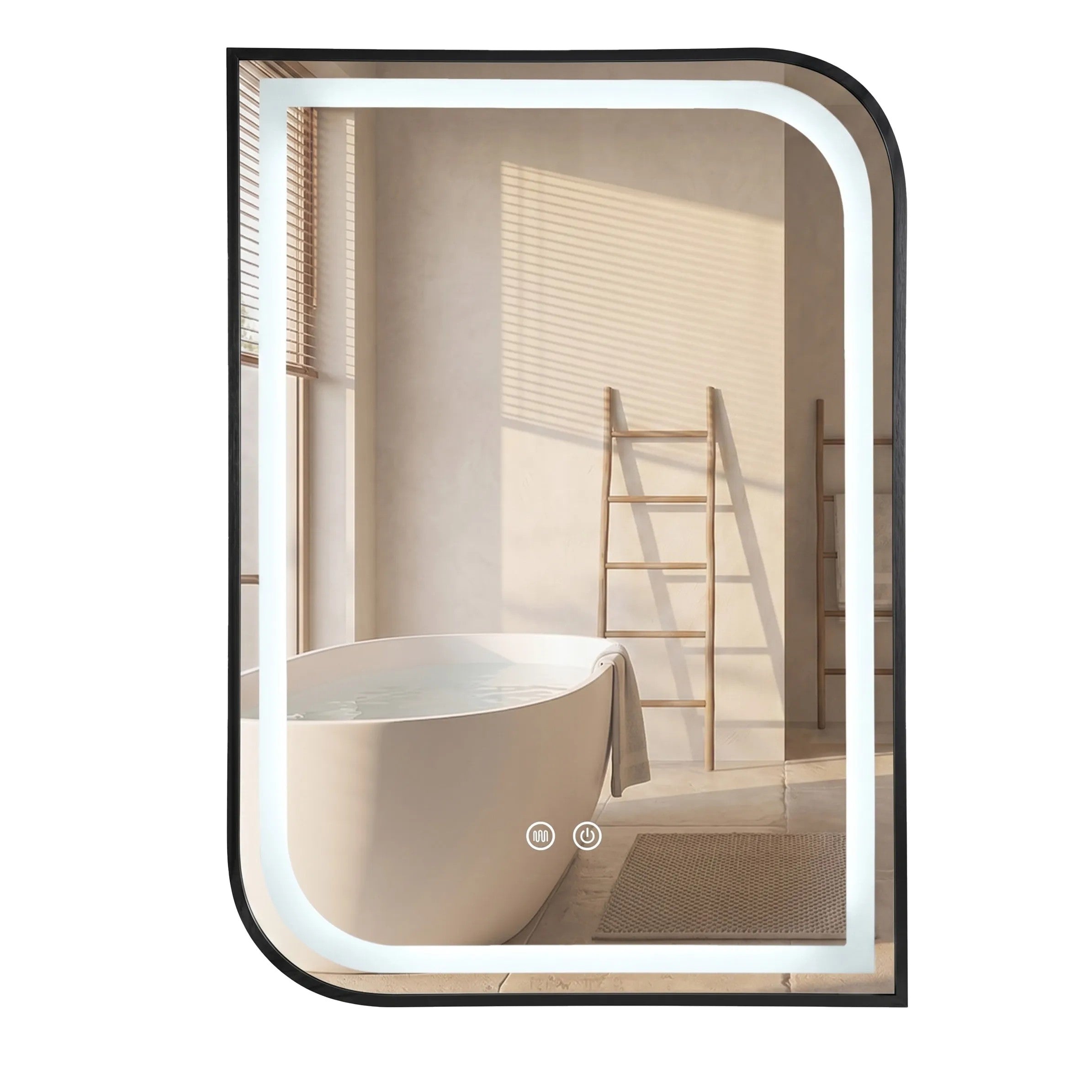 LED Tükör ZONE 80X60 BLACK 1