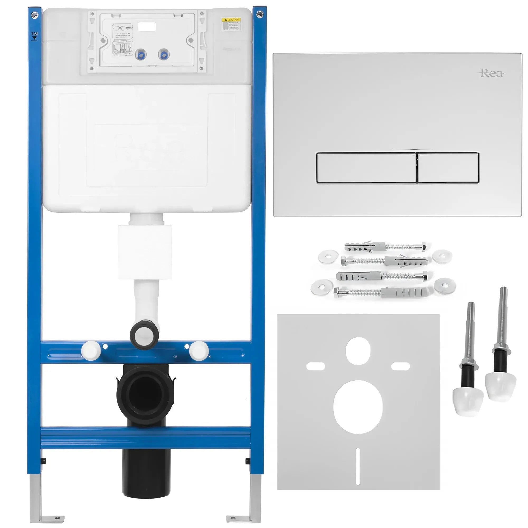Falba Építhető Wc Tartály K011A-Q HD Chrome 1