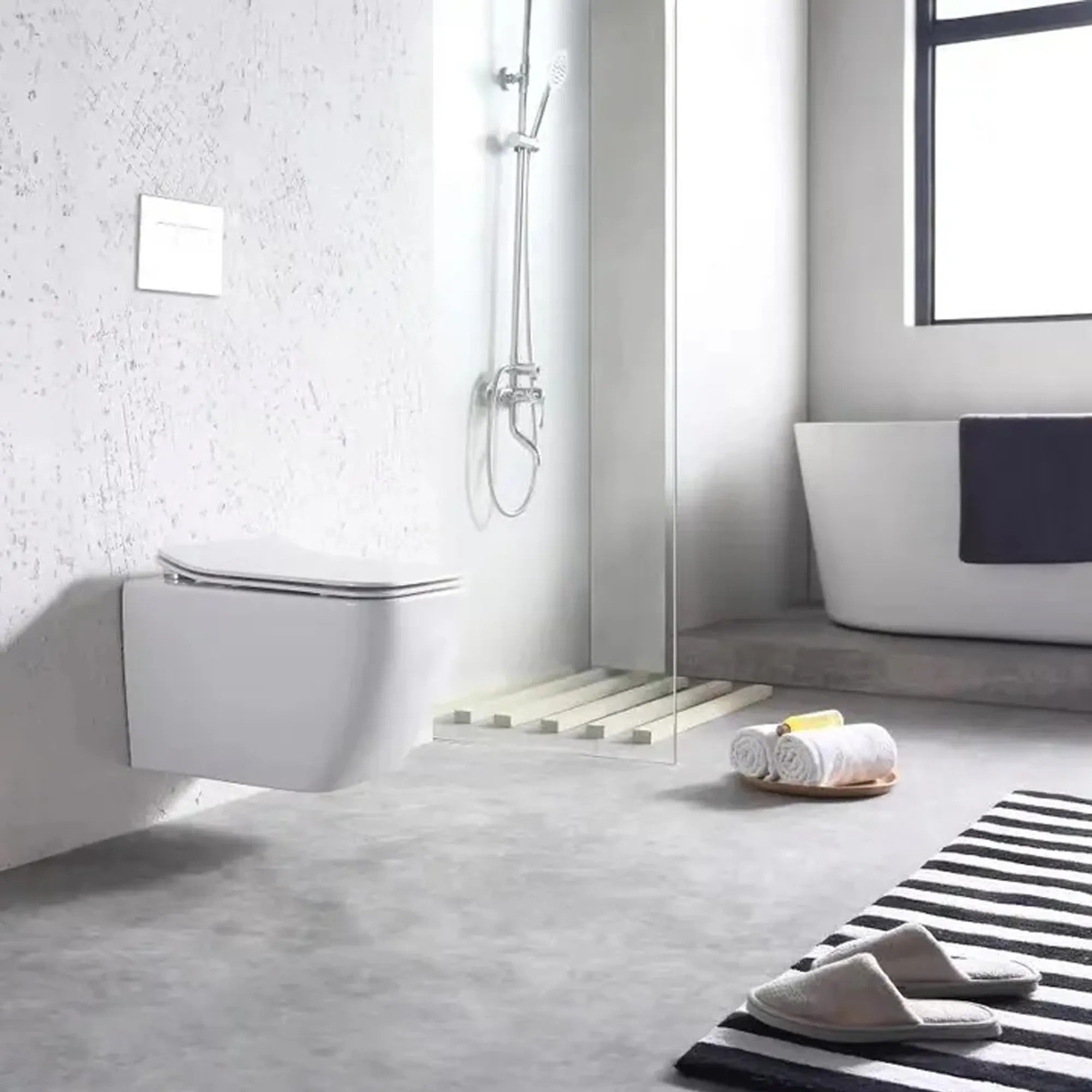 WC Csésze REA MARTIN SLIM RIMLESS DUROPLAST 1