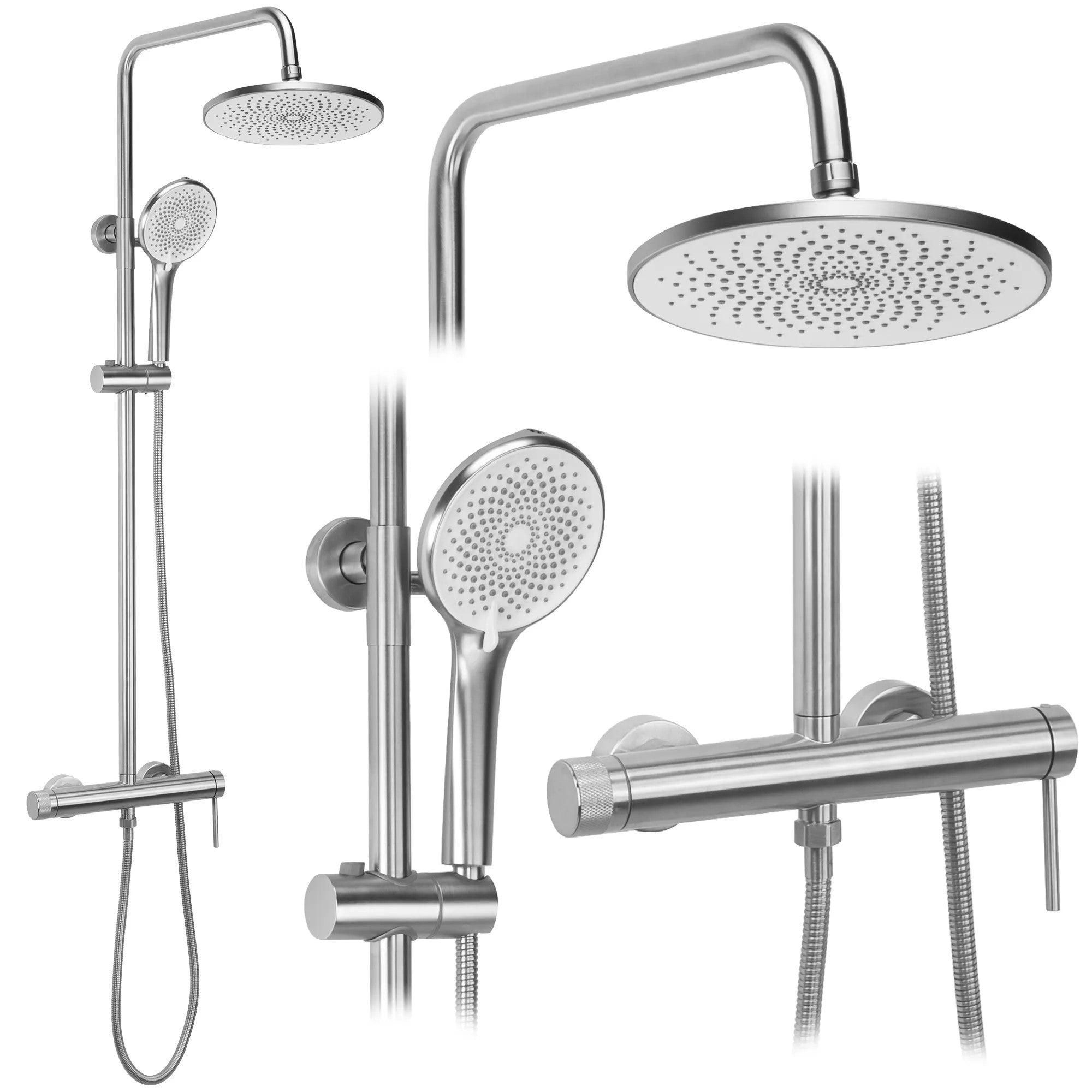 Zuhanyszett Rea Foss Clif Brush Nickel 1
