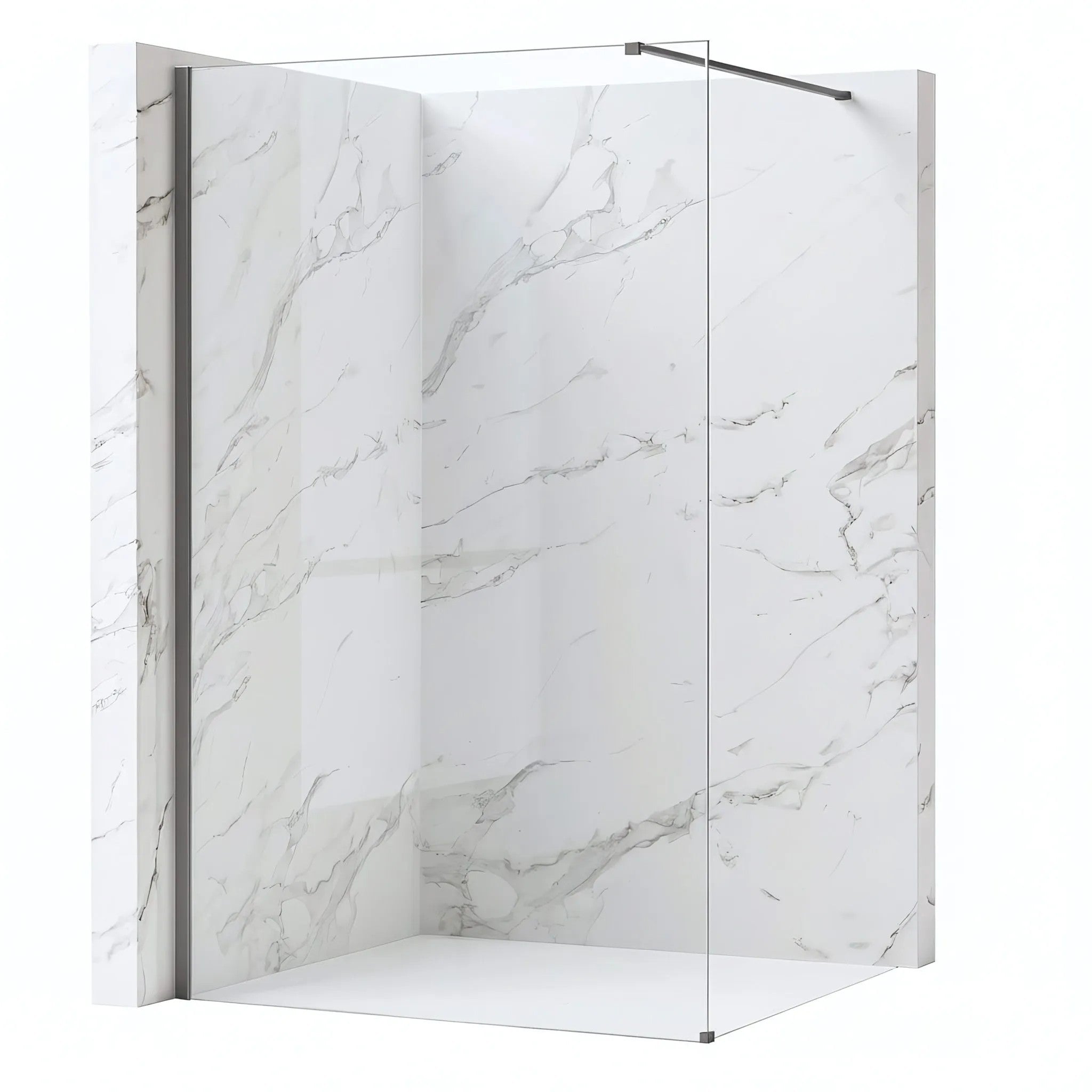 Zuhanyfal Rea Flexi Transparent / Titan 80 1