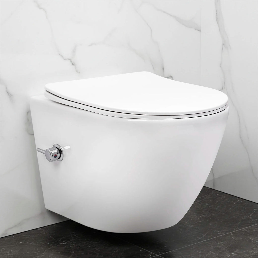 REA Carlo Lux Rimless Fali Függesztésű WC-csésze Bidé Funkcióval 1