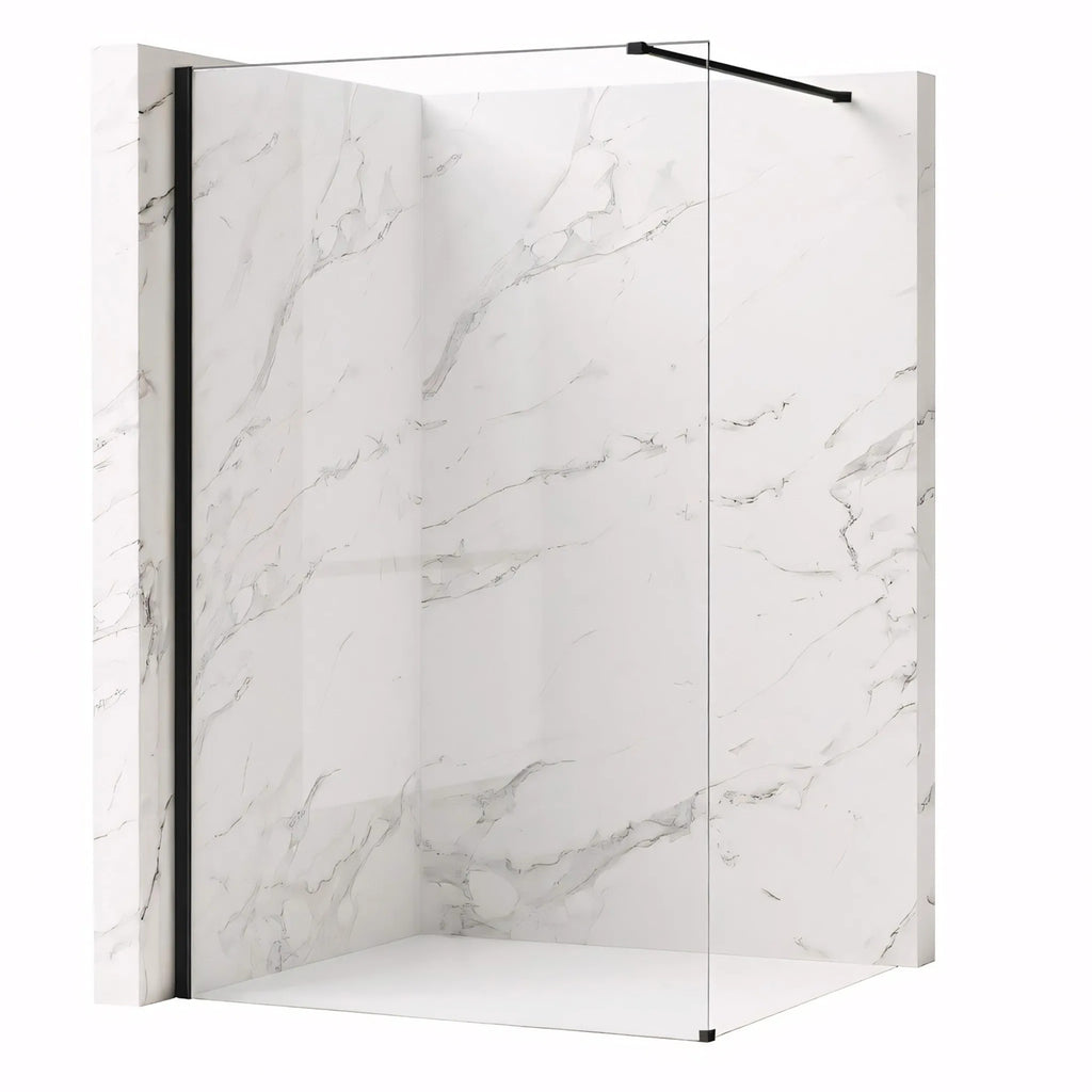 Zuhanyfal Rea Flexi Transparent / Black 130 1