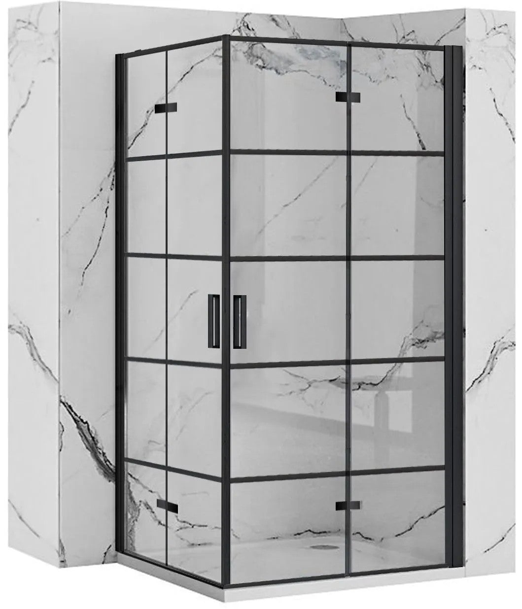Zuhanykabin Rea Molier Black Double 80x100 1