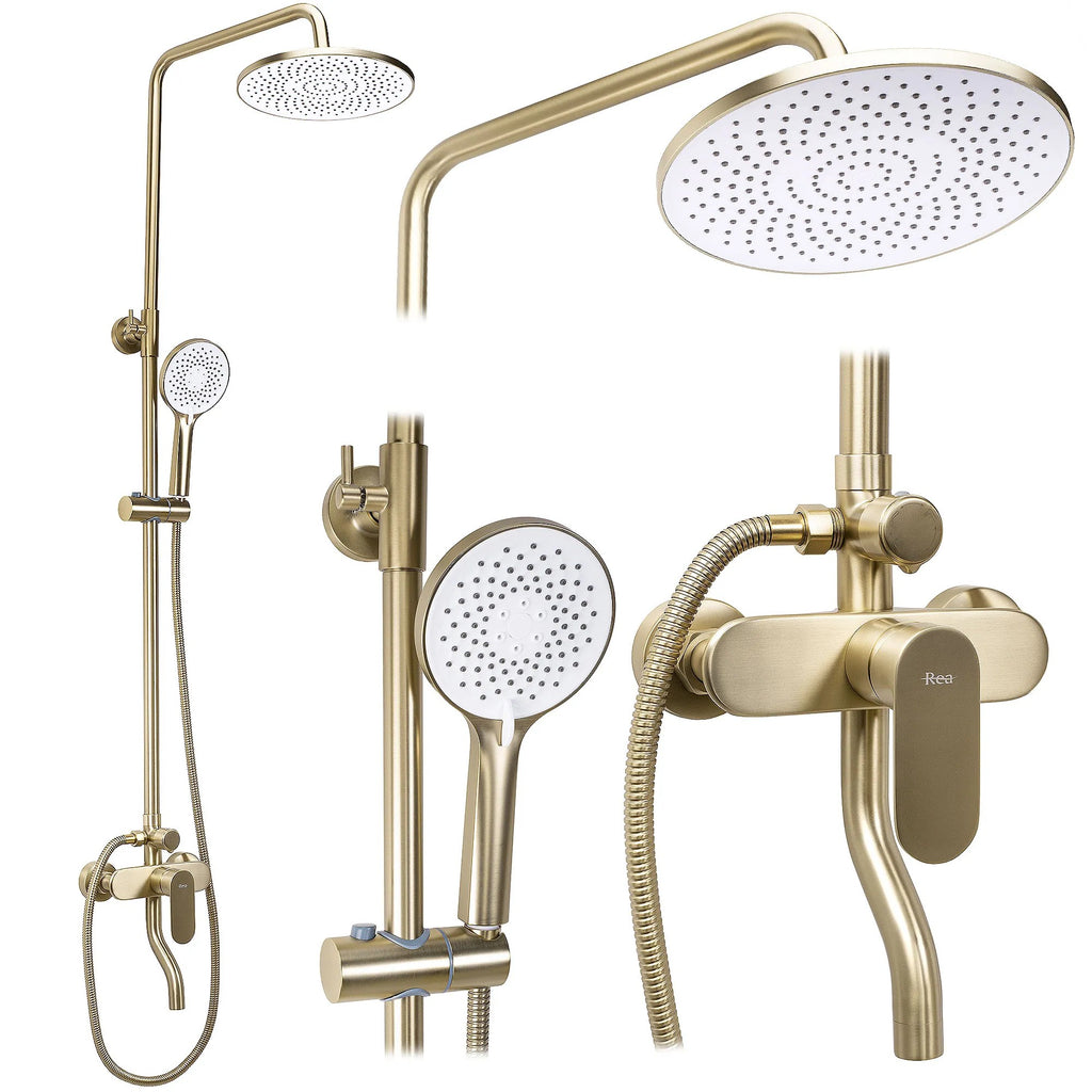 Zuhanyszett REA DROP Brush Gold 1