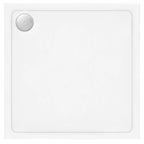 Zuhanytálca Savoy White 80x80 Króm Fedél 1