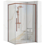 Zuhanykabin SOLAR Copper Brush 100x80 Zuhanytálca Nélkül 1