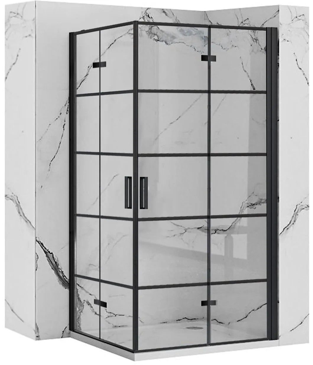 Zuhanykabin Rea Molier Black Double 80x90 1