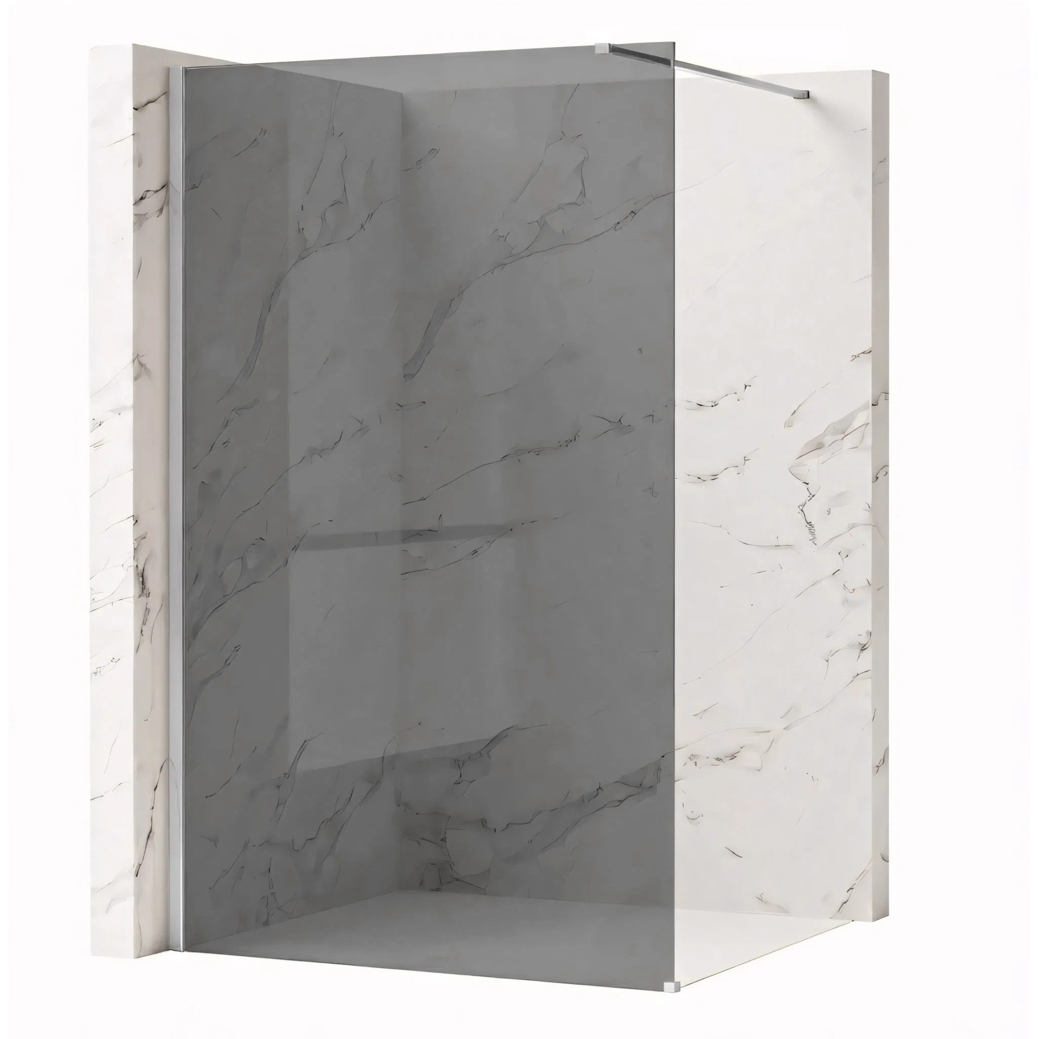 Zuhanyfal Rea Flexi Grey / Chrome 80 1
