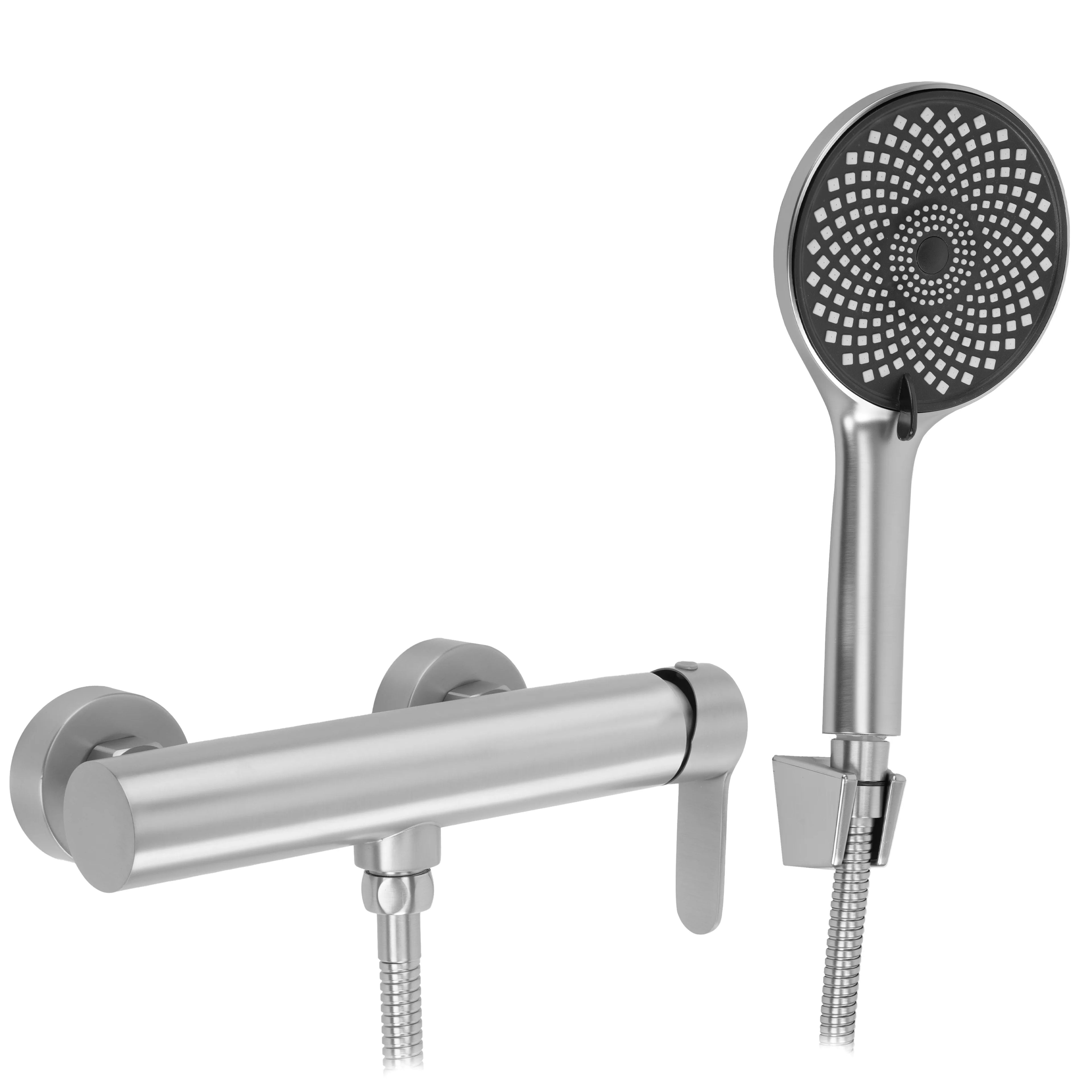 Zuhanycsaptelep Arcos Brush Nickel 1